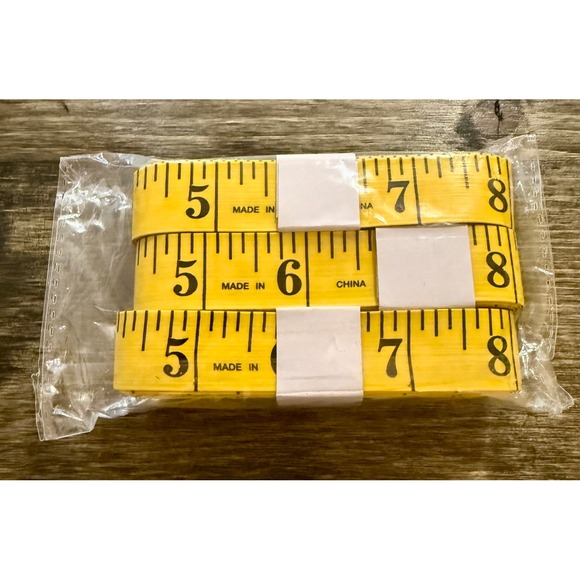 Unbranded Other - Measuring Tape 120 in. 3 Pack Yellow New Flexible Soft Sewing Tailor Body Ruler